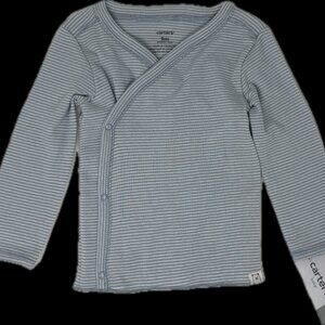 Carter’s – Baby Long Sleeve T-Shirt Style Shirt with Side Snaps